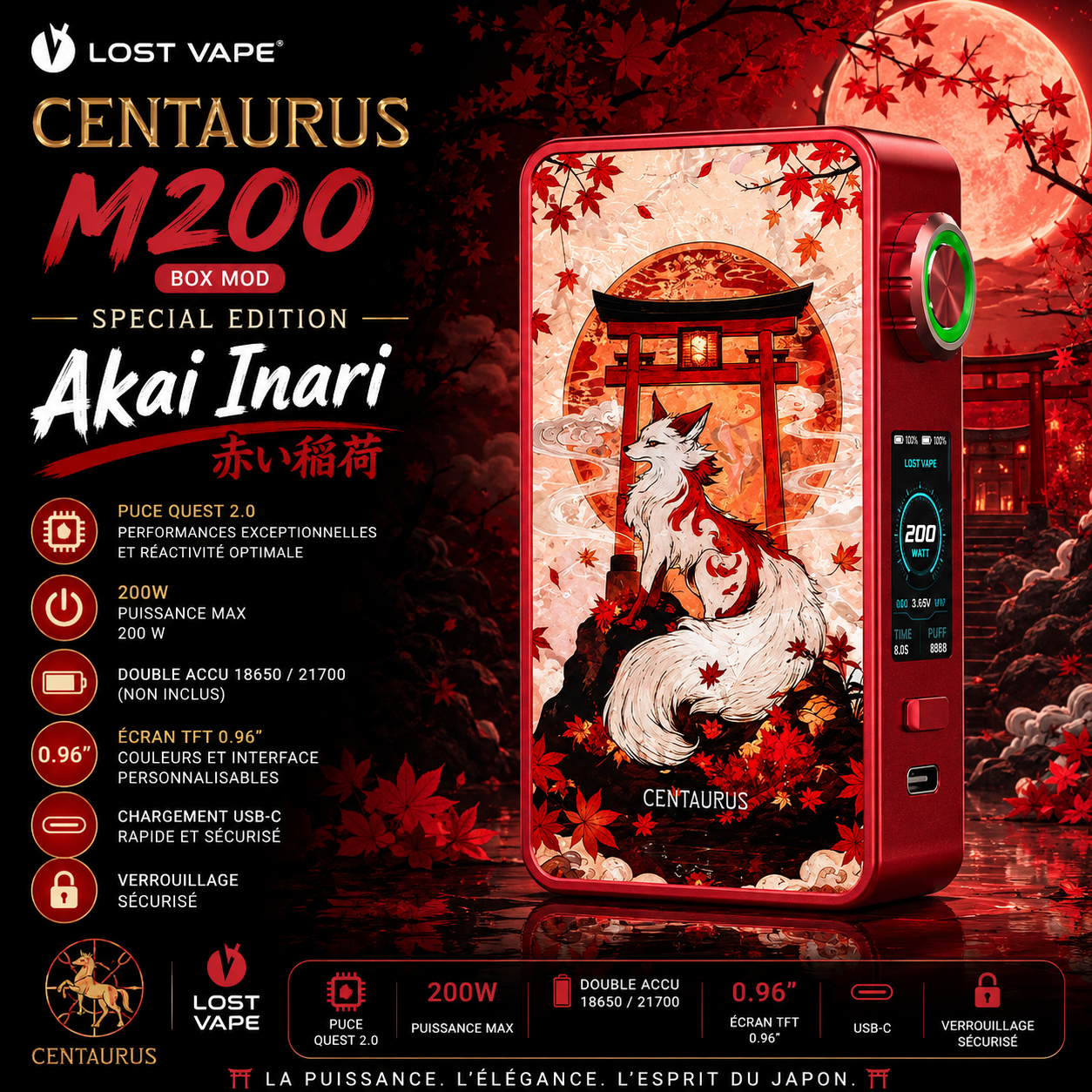 Box Centaurus M200 Special Edition 200W – Lost Vape (Copie)