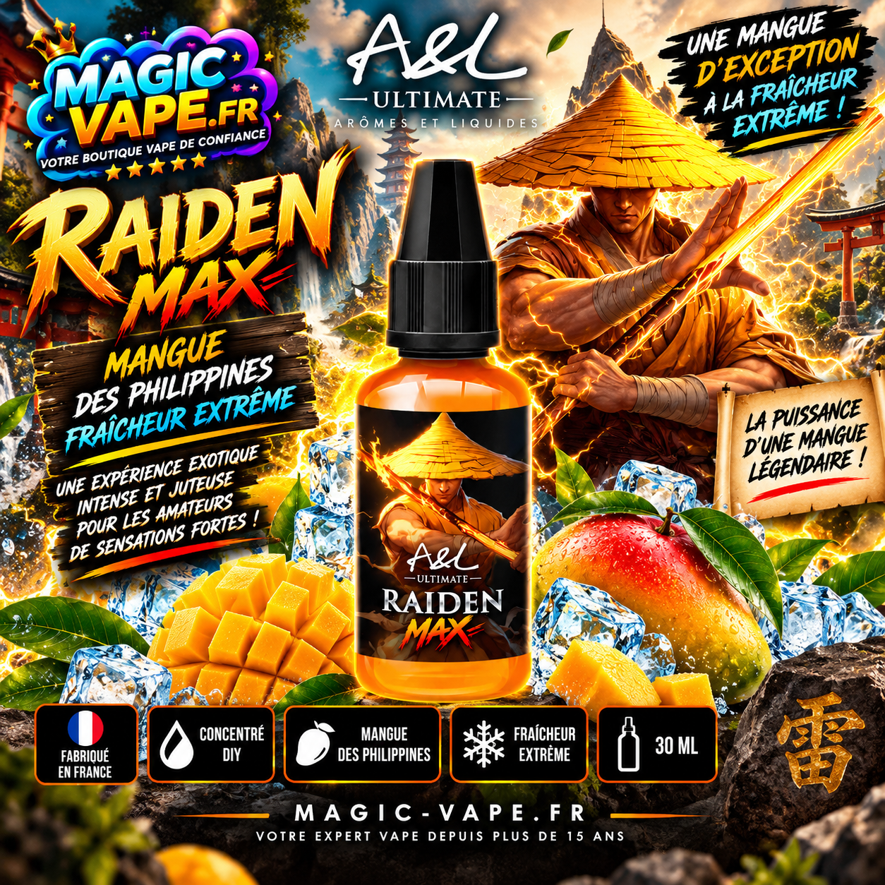 Concentré Raiden MAX 30ml Ultimate - Arômes et Liquides