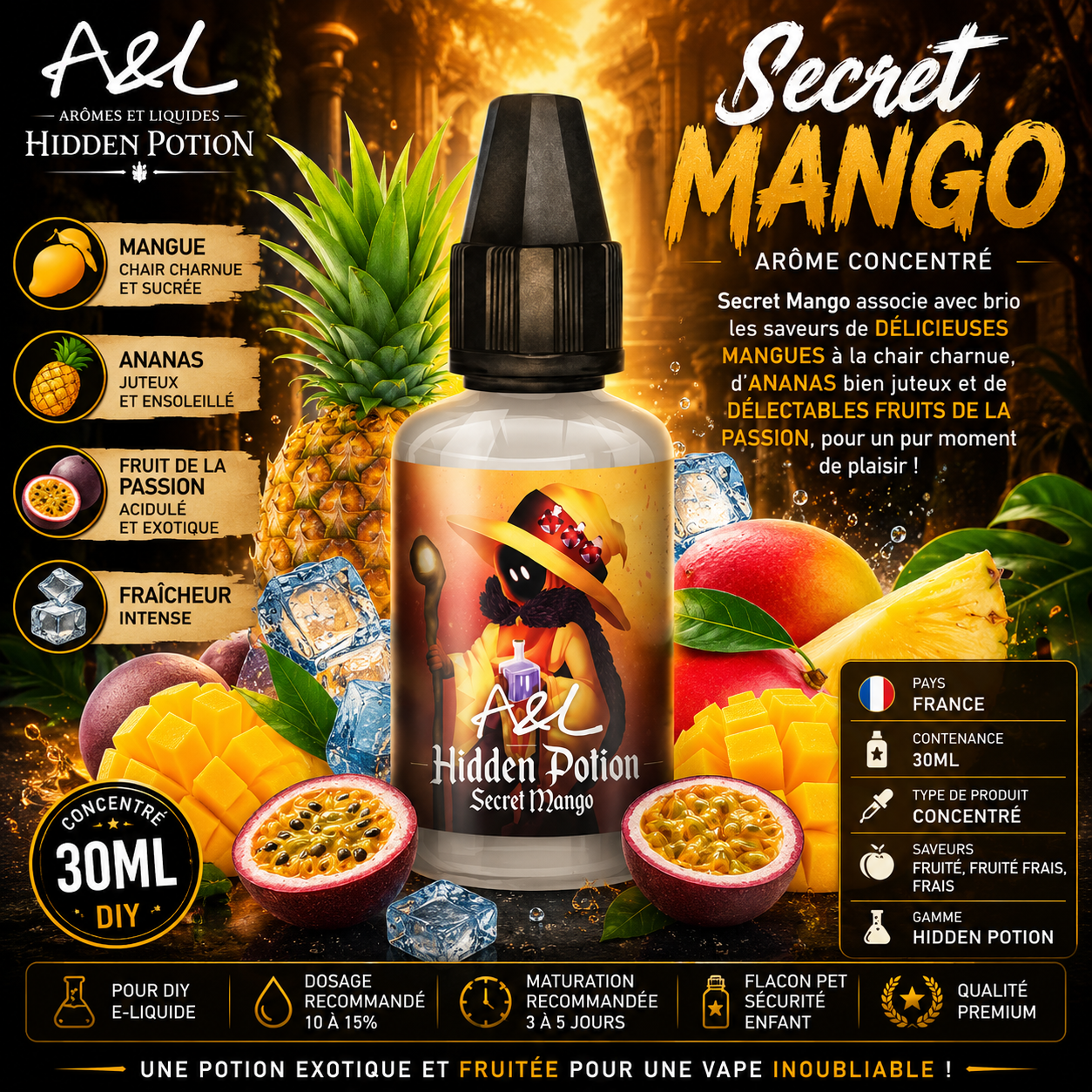 concentré secret mango 30ml
