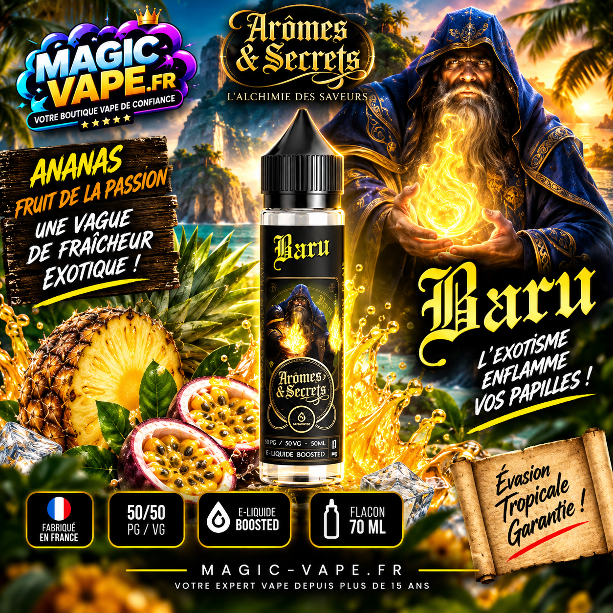 Eliquide Baru Arômes et Secrets 50ml