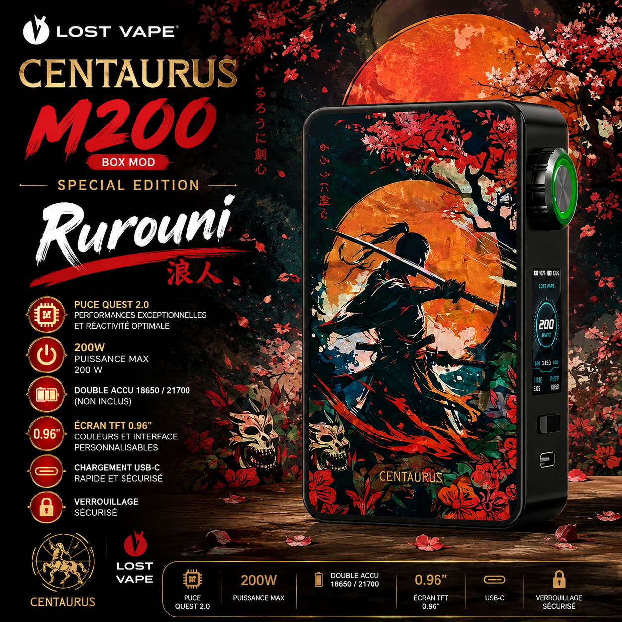 Box Centaurus M200 Special Edition 200W – Lost Vape