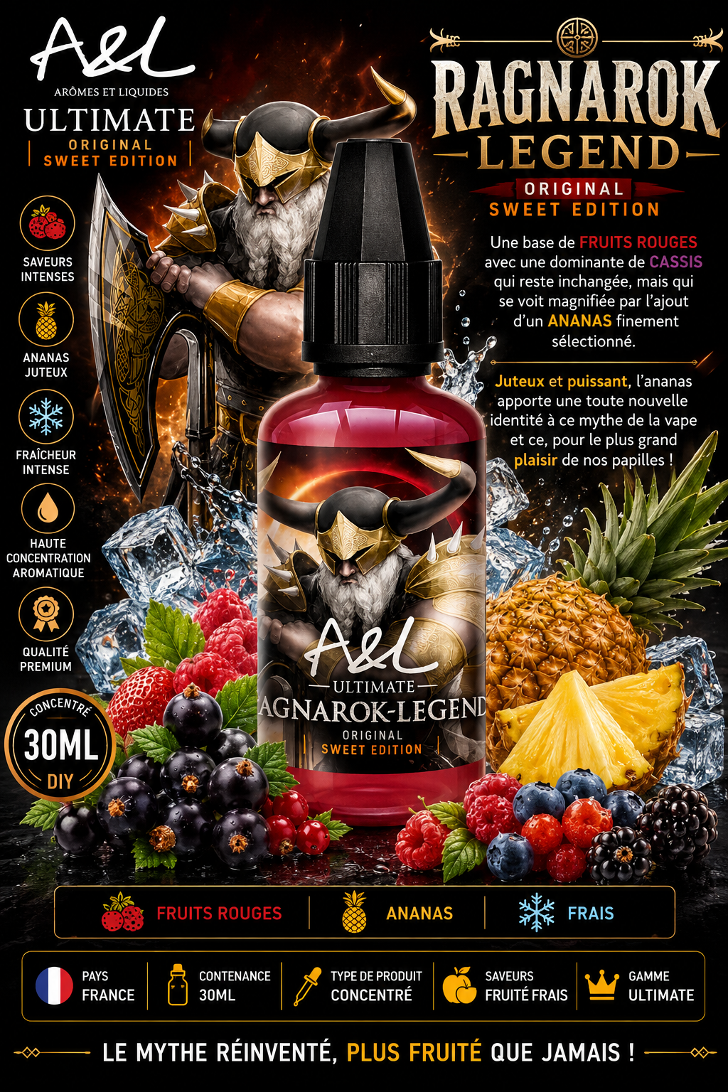 concentré ragnarok legend sweet edition 30ml