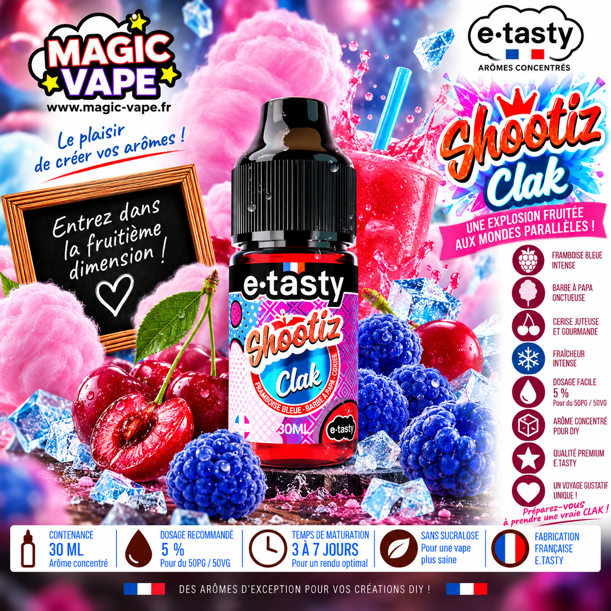 Concentré Clak 30 ml – Shootiz by E.Tasty