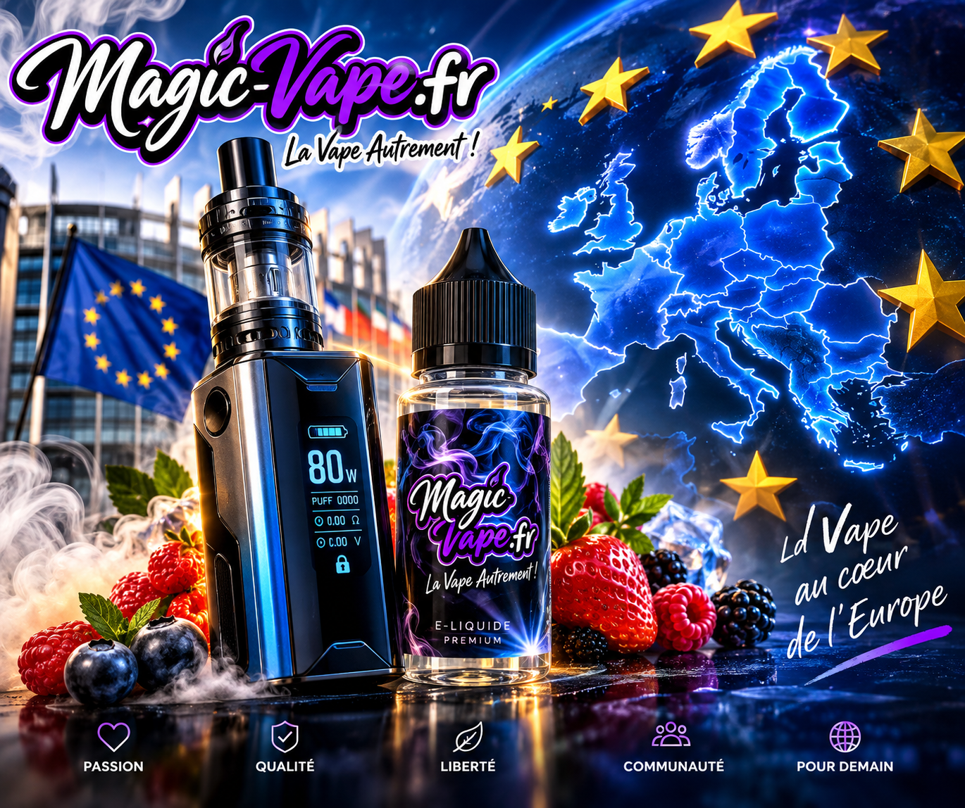 Réglementation européenne vape 2026 : TPD 3, arômes, taxes et calendrier des changements