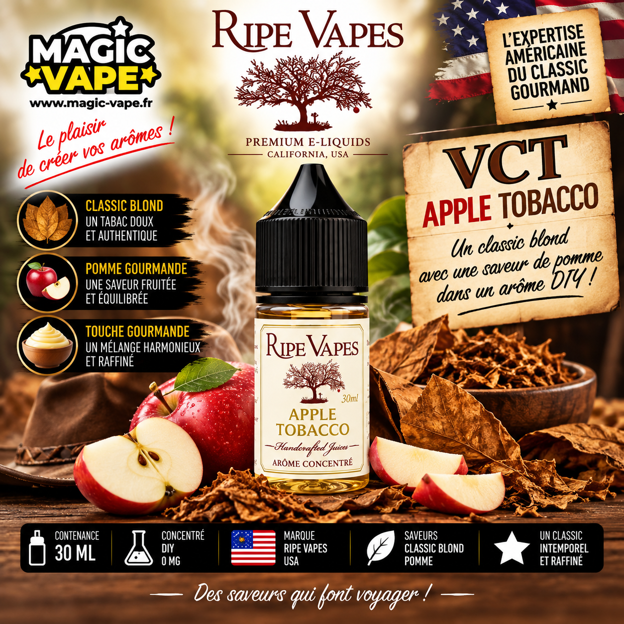 VCT Apple Tobacco – Ripe Vapes