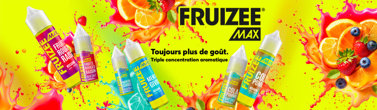 Fruizee Max 50ML : découvrez les 12 e-liquides fruités et ultra frais d’Eliquid France