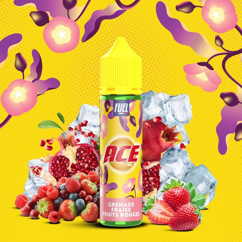 ACE 50ml 0mg Maison Fuel Grenade Fraise Fruits Rouges