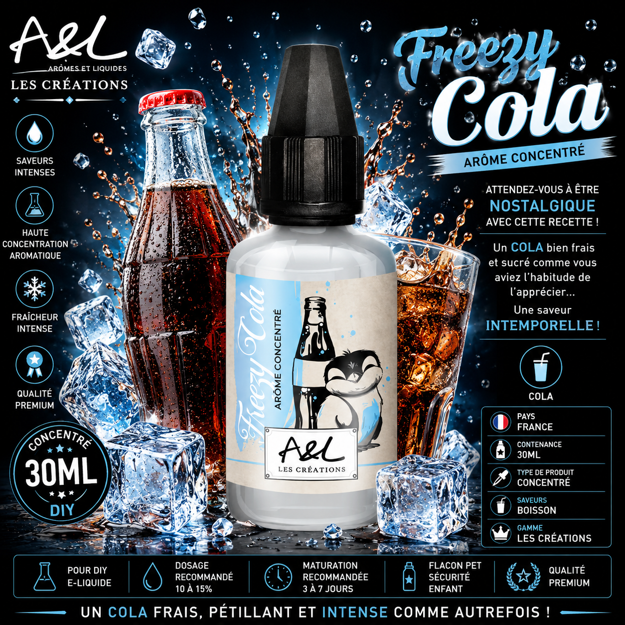 concentré freezy cola 30ml