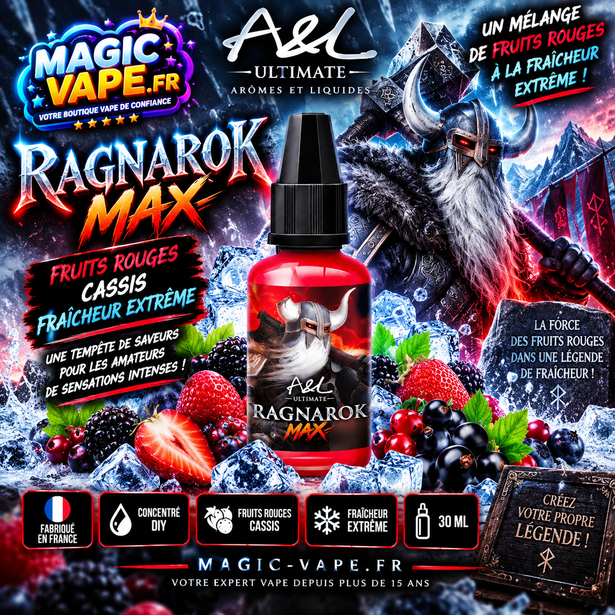 Concentré Ragnarok MAX 30ml Ultimate A&L