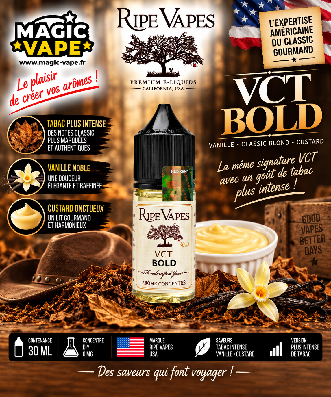 VCT Bold Concentré 30ML – Ripe Vapes