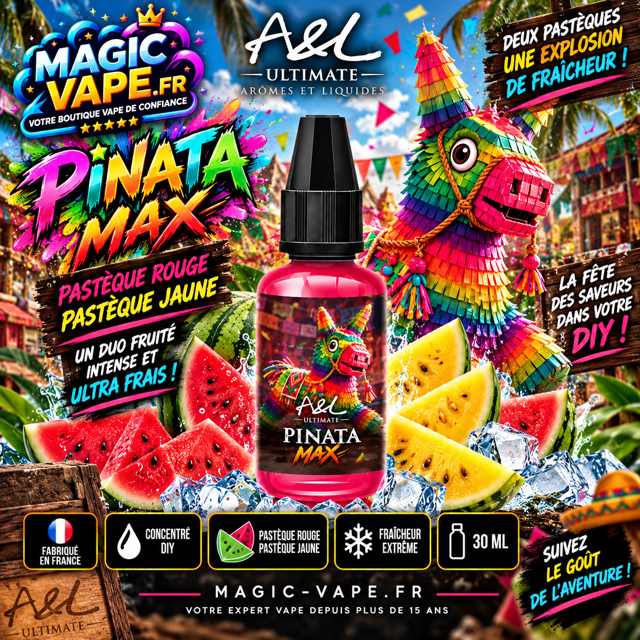 Concentré Pinata MAX 30ml Ultimate - Arômes et Liquides