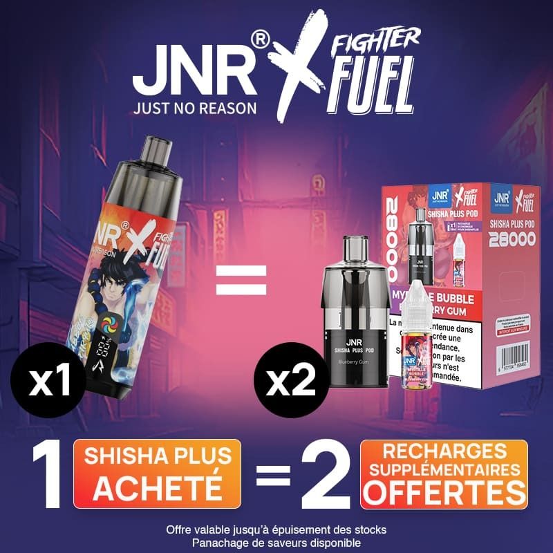 Shisha Plus 28K 20mg JNR x Fighter Fuel