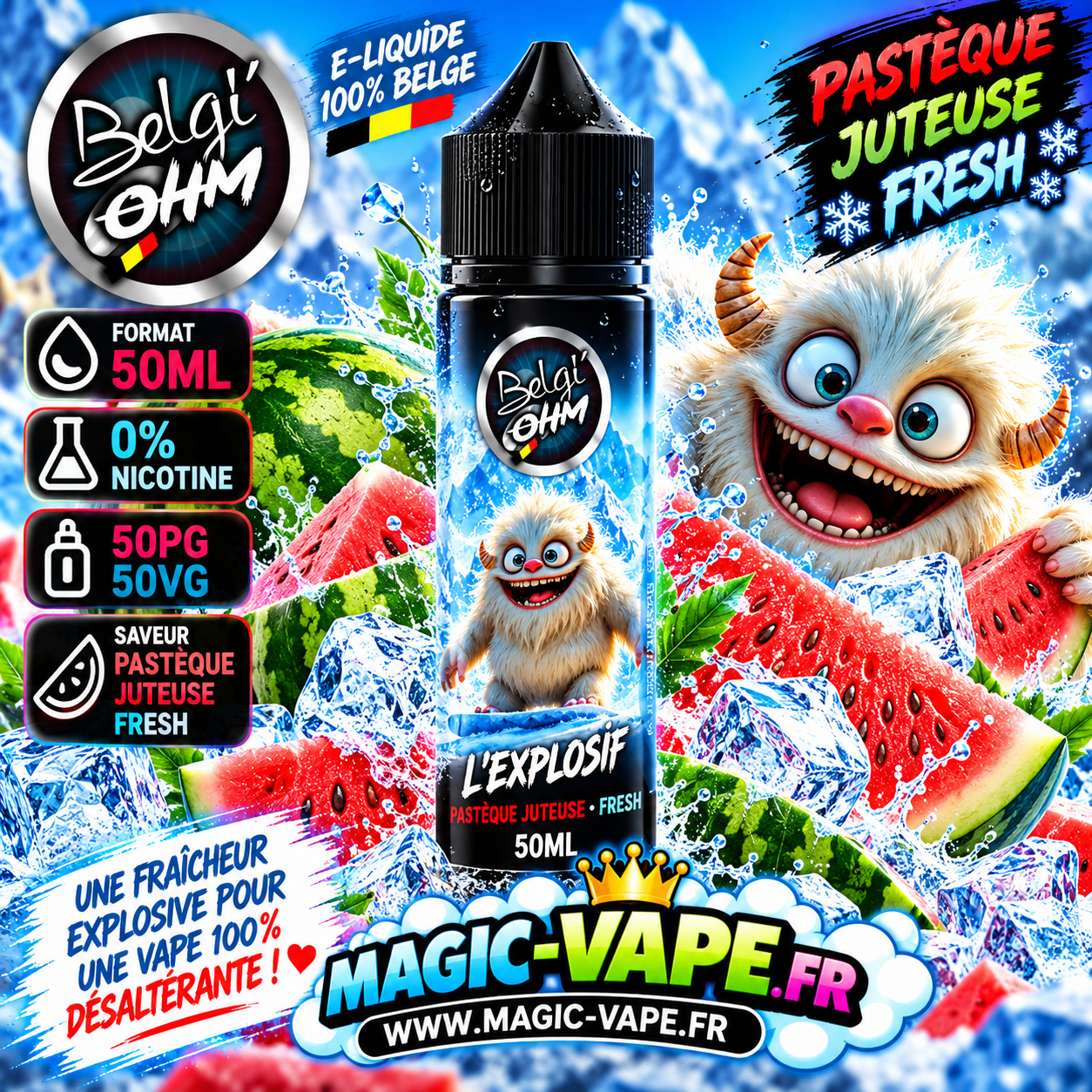 L'Explosif Belgi'Ohm – 50ml
