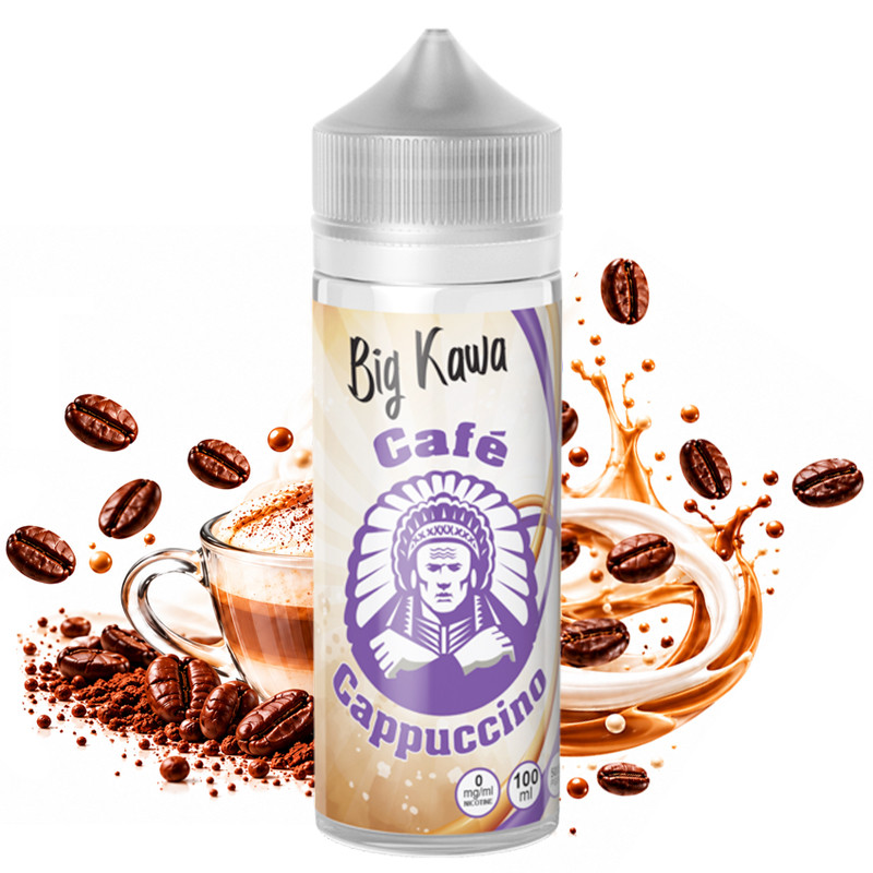 big kawa cappuccino 100ml oj lab e-liquide café torréfié cappuccino lait crémeux