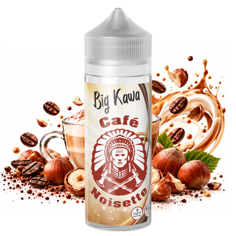 big kawa noisette 100ml oj lab e-liquide café noisette lait cigarette russe miel