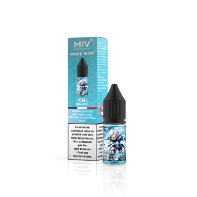 E-liquide MIV Salt Nico 10mg 10ml 5 MIV Salt Nico 20mg : un flacon de 10ml vendu à l'unité, saveur au choix parmi 15 références.