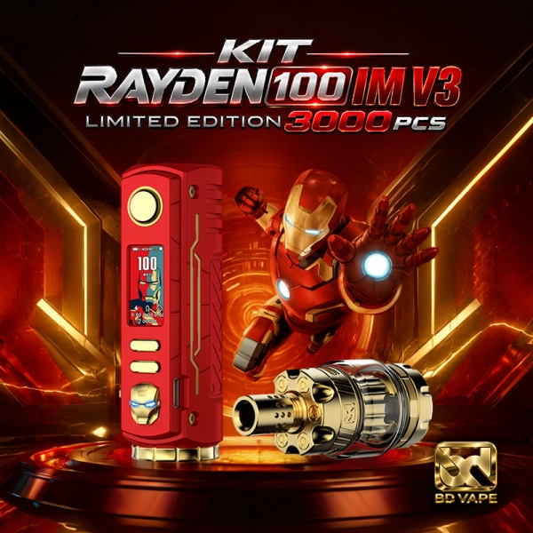 Pack Rayden 100 V3.0 IM Limited Edition 3000pcs – BD Vape